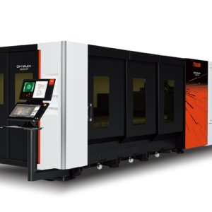 Mazak Optiplex HP fiber laser 2D laser processing machine with SmoothLx CNC and automation integration for thick plate cutting