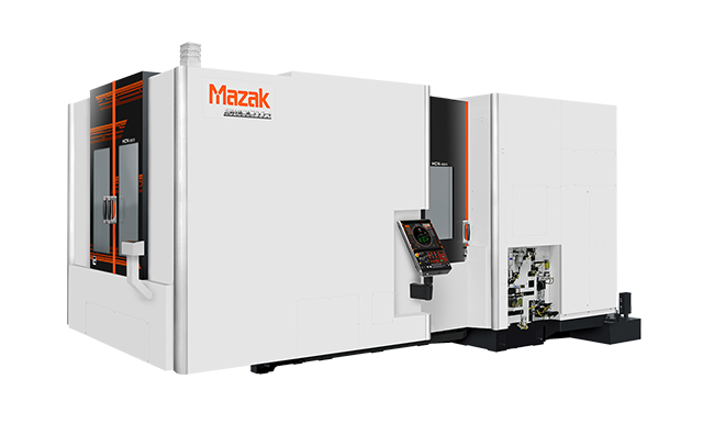 HCN-10800 horizontal machining center with integral spindle design, high-speed, large workpiece CNC machining solutions, and automation integration.
