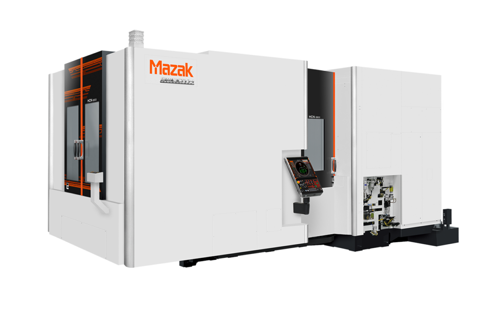 Mazak HCN-6000 horizontal machining center with high-torque spindle, CNC milling machine capability, and automation-ready design for precision manufacturing.