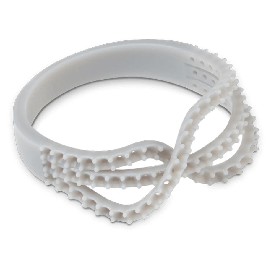 Figure 4 JEWEL MASTER GRY jewelry prototyping 3D resin shown as a high resolution Figure 4 material for gray jewelry pattern printing resin applications.