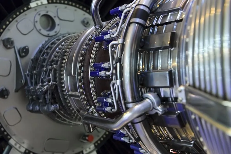 Aircraft engine made with Aerospace CNC machining solutions