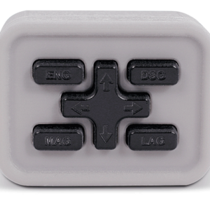 VisiJet M2E-BK70 (MJP) flexible engineering photopolymer shown as a rubber-like MJP material producing durable flexible 3D components with black elastomeric 3D printing resin.