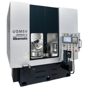 Okamoto Rectifieuse verticale UGM 5VII destinée à la rectification de pièces de grandes dimensions ( Multi-surfaces , diamètre intérieur, diamètre extérieur et faces d'extrémité)