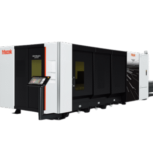 Mazak Optiplex Ez compact laser sheet cutting machine with 6kW laser cutting system, 2D laser processing machine, and Mazatrol SmoothLx CNC control.