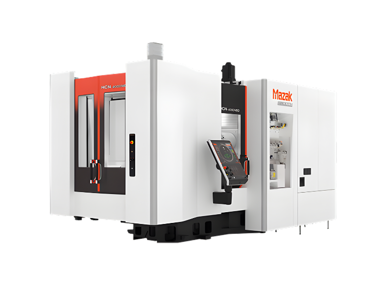 Mazak HCN-5000 NEO horizontal machining center with reinforced frame, high-speed spindle, and automation machine tool solutions for high-volume manufacturing.