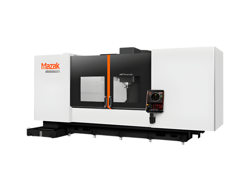 Mazak MTV-515 BT50 vertical machining center with Mazatrol Smooth G and large table vertical mill design for precision machining in Vertical CNC systems.