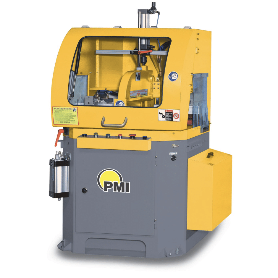 PMI-20 24 CNC Auto Miter Upcut Saw, 24 inch aluminum miter saw, servo pusher extrusion saw from Pat Mooney Saws.