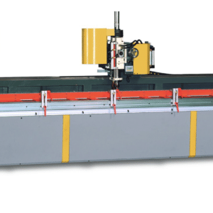 PMI-NC150 Automatic Drilling Center, automatic aluminum profile drilling machine for CNC extrusion hole drilling and production profile drilling.