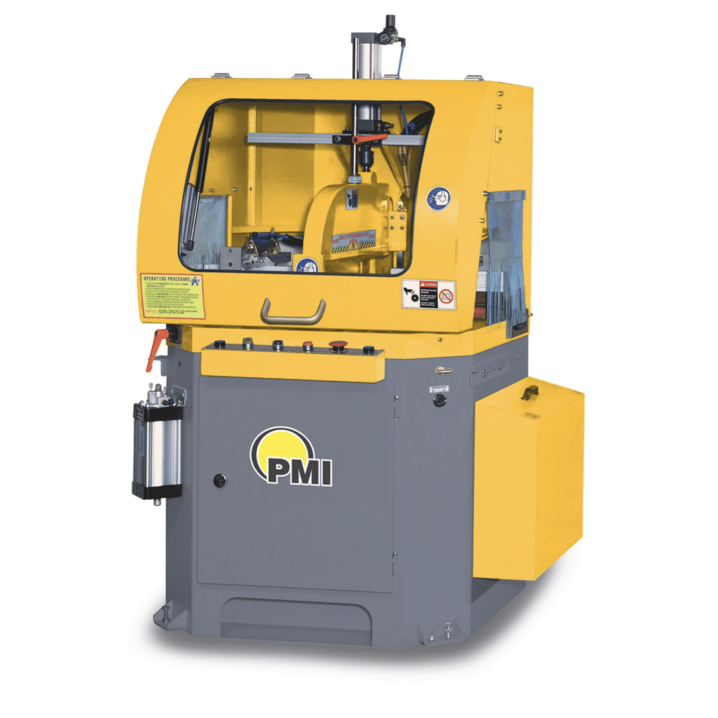 PMI-20 30 Miter Upcut Saw, large profile miter upcut saw, 30 inch hydraulic aluminum saw and 18 inch wide miter saw.