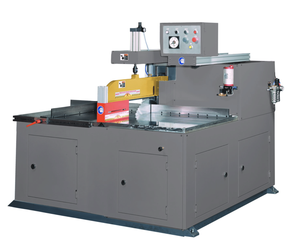 PMI-30 L-Type Plate Saw, automatic aluminum plate cutoff saw, 30 inch plate saw and wide stock nonferrous cutoff saw.