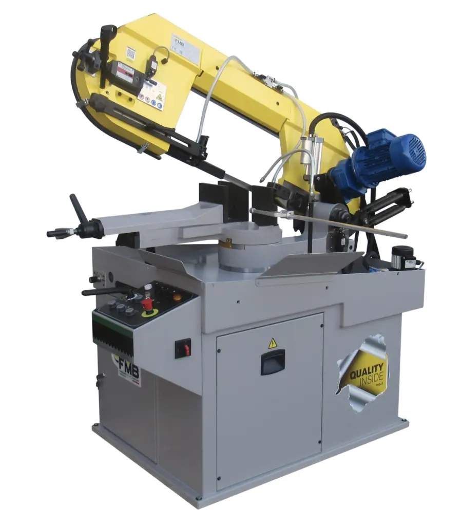 FMB Mercury GV bandsaw, 12 inch gravity feed saw for cutting large metal stock, tubing and structural profiles.
